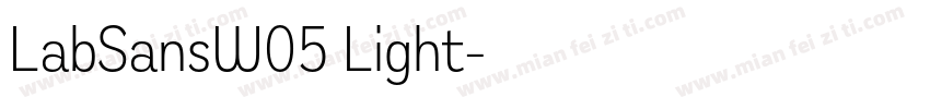 LabSansW05 Light字体转换